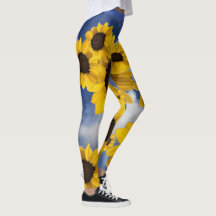 Céu de girassol amarelo-claro e azul