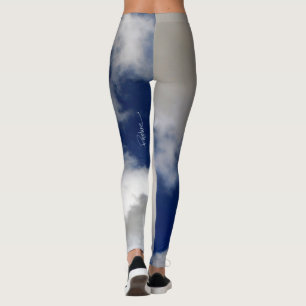 Legging Céu nebuloso