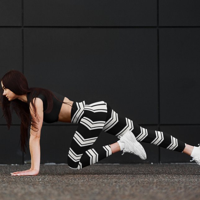 Legging Cevrons Azuis E Brancos (Criador carregado)
