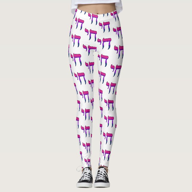 Legging Chá da Bandeira do Orgulho Bi (Frente)