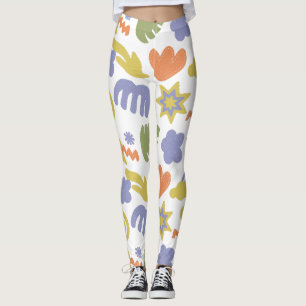 Legging Chá de fraldas com marca personalizada em azul ama