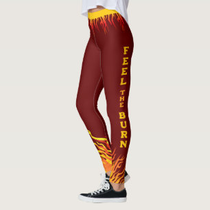 Legging Chama com seu nome em CAPITAIS no DARK RED