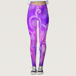 Legging Chama violeta - Design gráfico