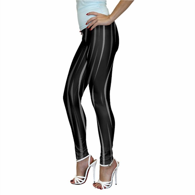 Legging Chamas Orgânicas Pretas Amáveis Únicas (Stylish Casual Wear Flames Leggins)