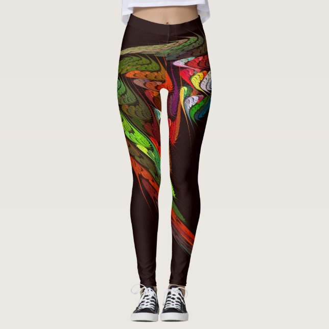 Legging Chameleon Abstrato Art (Frente)