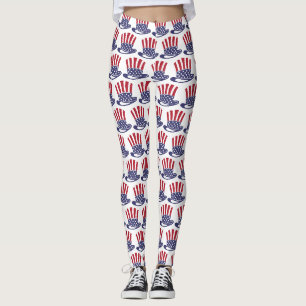 Legging Chapéu baixo para a América!