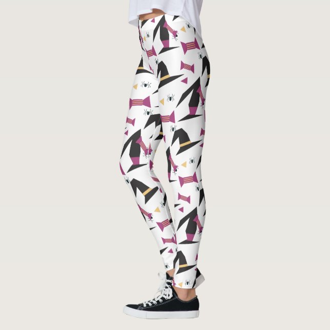 Legging Chapéu de Bruxa de Halloween Doce Aranha (Esquerda)
