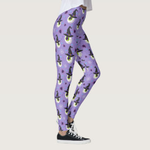 Legging Chapéus de bruxas e globos oculares