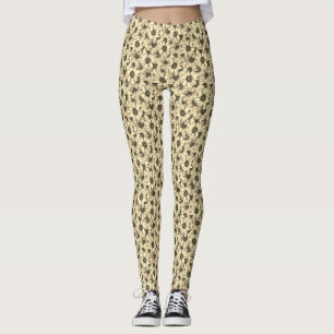 Legging Charme Vintage Girassol Tom Sépia