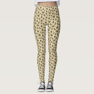 Legging Charme Vintage Girassol Tom Sépia