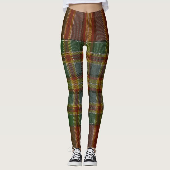 Legging Chattan Tartan Clan Xadrez (Frente)