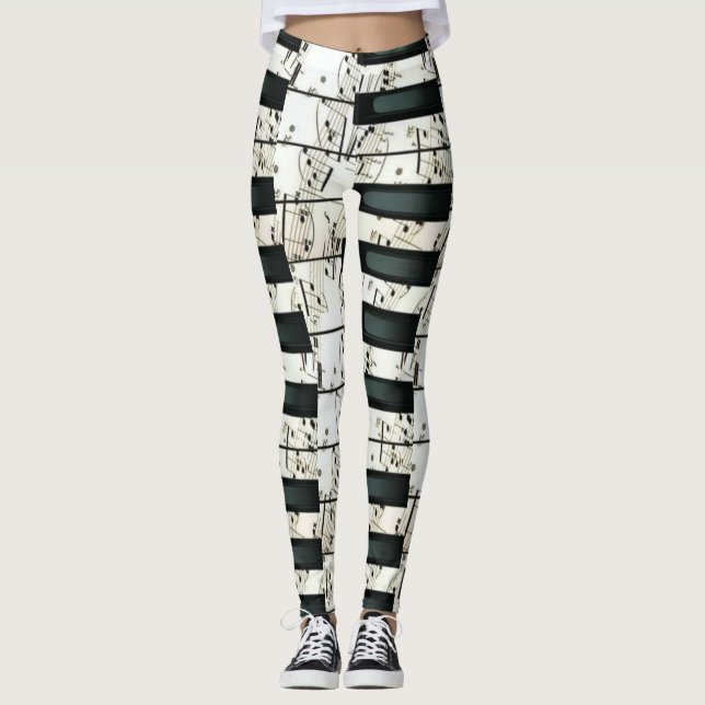 Legging Chaves de piano (Frente)