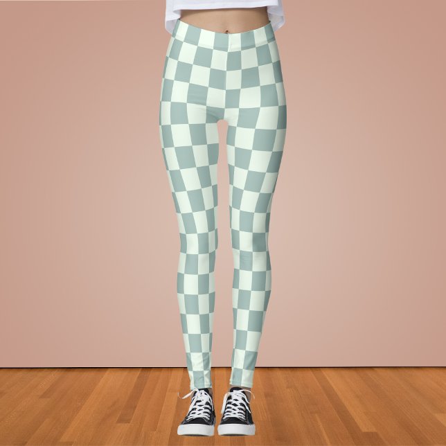 Legging Checkerboard Opal e Honeydew (Criador carregado)