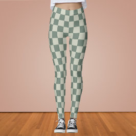 Legging Checkerboard verde