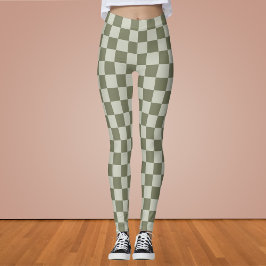 Legging Checkerboard verde de sábado