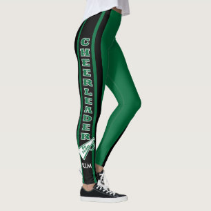 Legging Cheerleader Monograma Verde Escuro