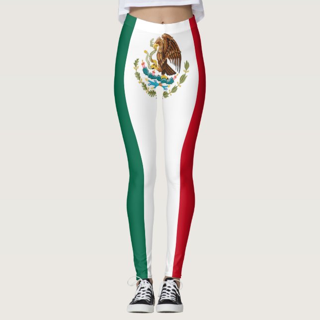 Legging Cheio da bandeira de México (Frente)