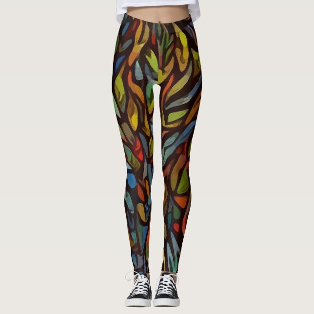 Legging Cheio das leguminosas (Frente)