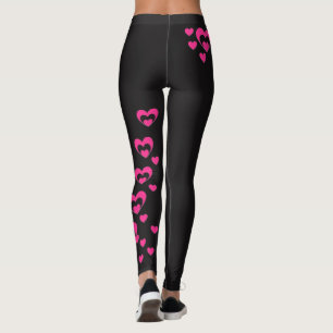 Legging Cheio do coração de caneleiras do amor