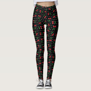 Legging Cherries e Bolinhas Black Rockabilly Girl