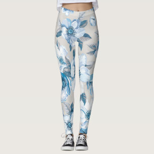 Legging Cherry Blossom Watercolor: Pat da Árvore da Maçã s