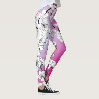 Legging Cherry Blossoms Yoga | Ajustado magro | Sakura YOG
