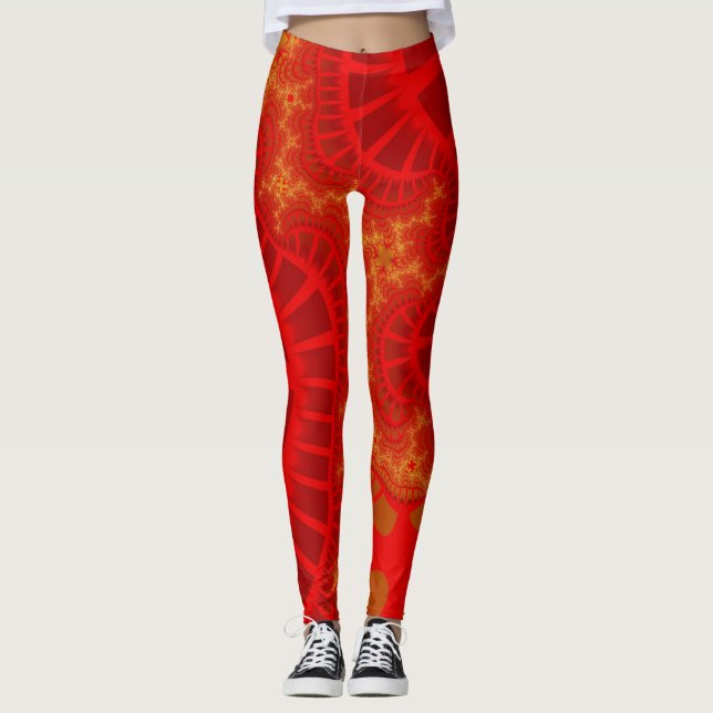Legging Cherry Red Remix (Frente)