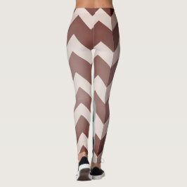 Legging Chevon geométrico abstrato de dois tons