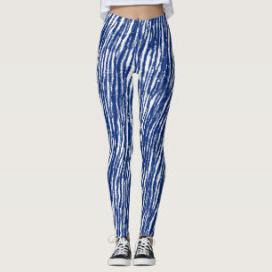 Legging Chibori Indigo Japonês Estimula Tinta