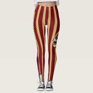 Legging Chic Burgundy Dourado Lines Girly 2022 bday