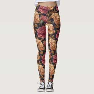 Legging Chic Carnation Petal Academia Roupas de Gestante