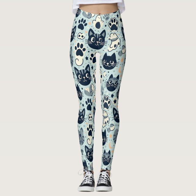Legging Chic Preto Elegante (Frente)