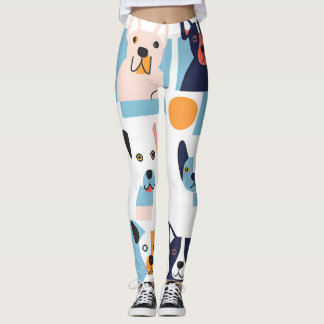 legging chiens style picasso