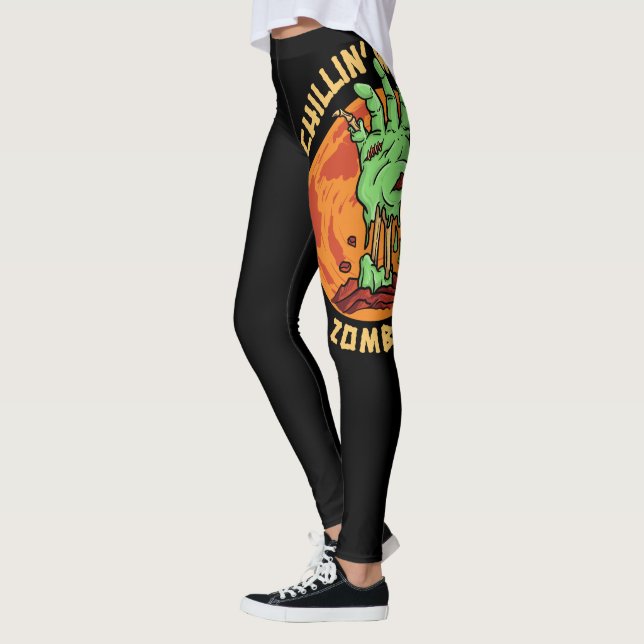 Legging Chillin Com Meus Zombies (Esquerda)