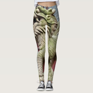 Legging Chimera Guardian com patina envelhecida em