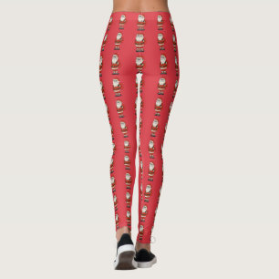 Legging Chinelos de Natal do Papai Noel