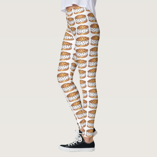 Legging Chipwich Chocolate Chip Cookie Sorvete Sandwich (Esquerda)
