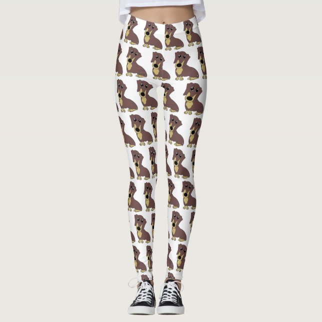 Legging chocolate e desenho animado (Frente)