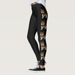 Legging Chocolate Yorkshire Terrier Cães Cartoon