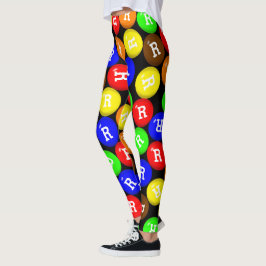 Legging Chocolates Doce-revestidos do divertimento e do