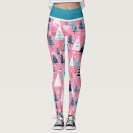 Legging Christmases Rosa