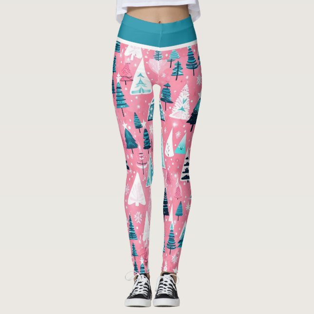 Legging Christmases Rosa (Frente)