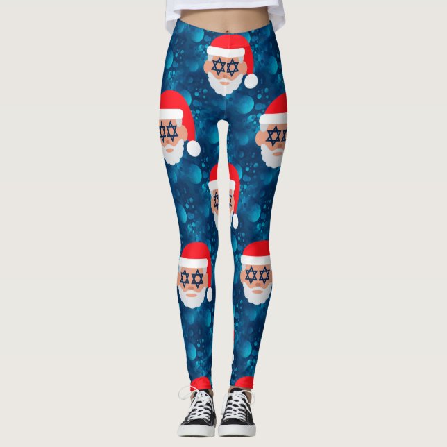 Legging christmukkah papais noeis emoji (Frente)