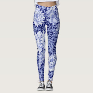 Legging Chrysanthemum Blue, William Morris
