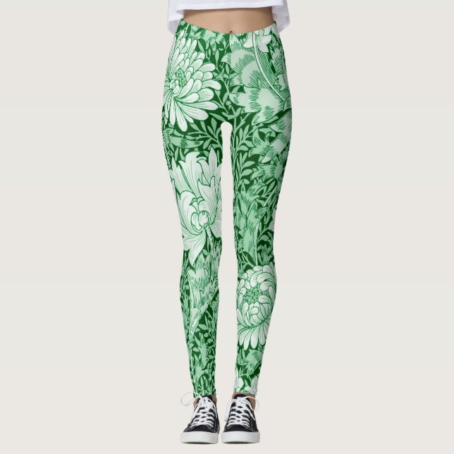 Legging Chrysanthemum Green, William Morris (Frente)