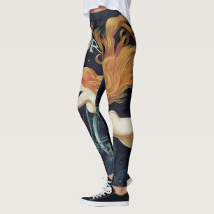 Legging Ciclos Gladiadores, Arte Vitoriana Vintage Nouveau