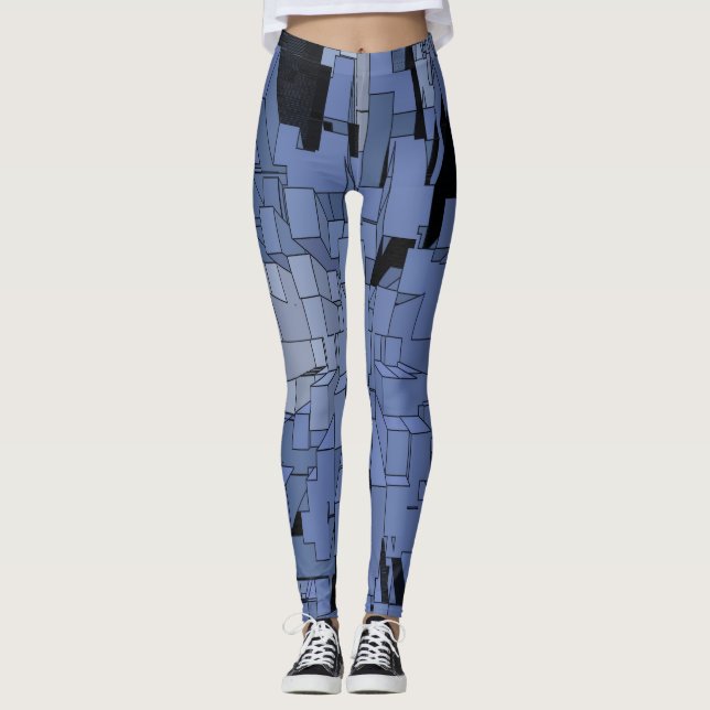 Legging Cidade de violeta azul (Frente)