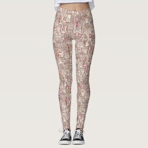 Legging cidade do pão-de-espécie
