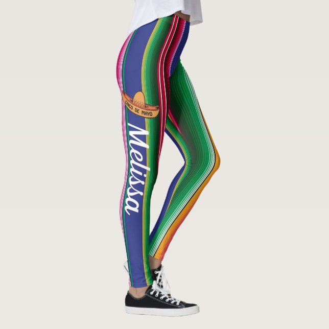 Legging Cinco de Mayo Serape, nome do padrão (Direita)