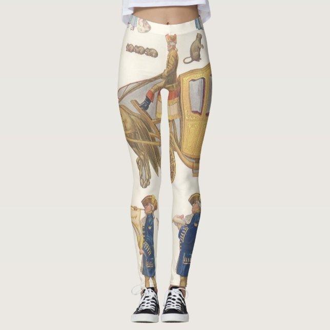 Legging Cinderela, Brinquedos de Papel Antigos Vitorianos (Frente)